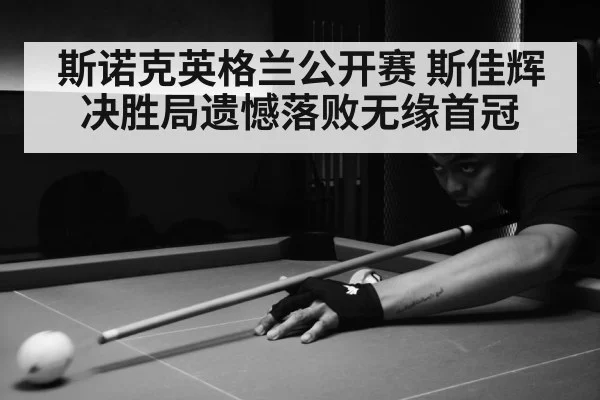 斯诺克英格兰公开赛 斯佳辉决胜局遗憾落败无缘首冠